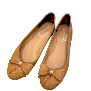 Ted Baker tan ballet flats size 9.5